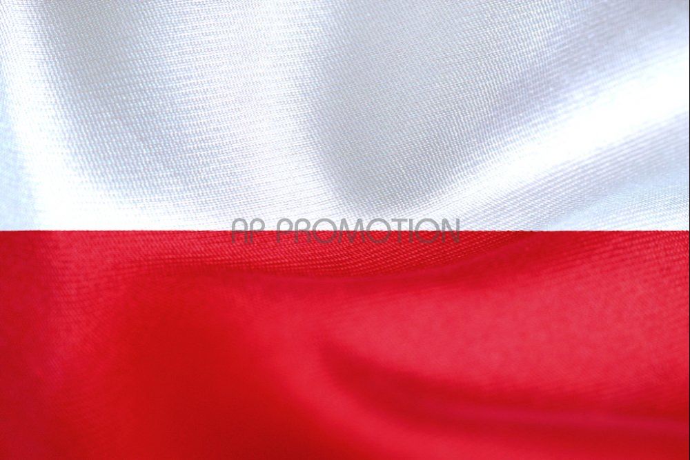 Drapeau polonais imprimé sur polyester nautique - AP Promotion