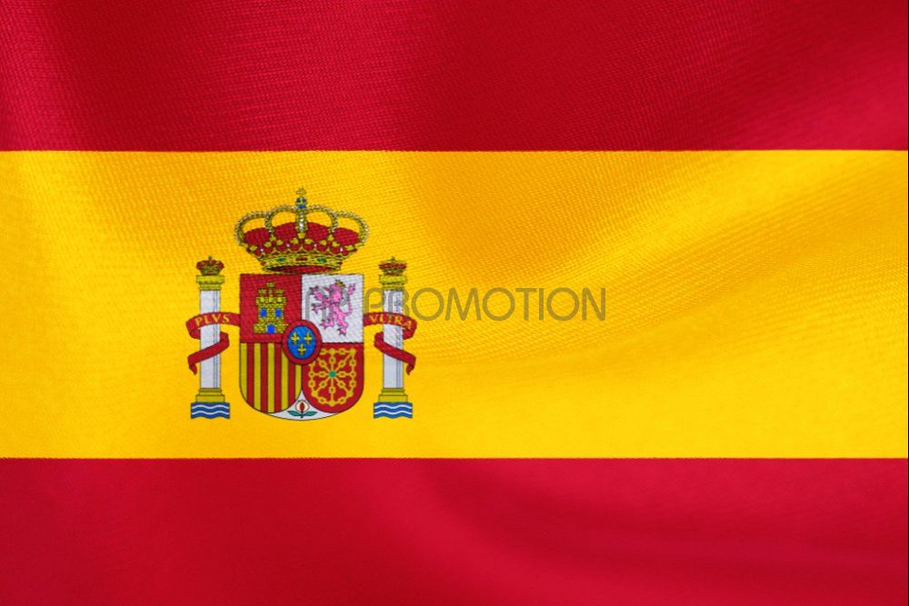 Espagne drapeau espagnol drapeau championnat d'Europe | Impression rigide